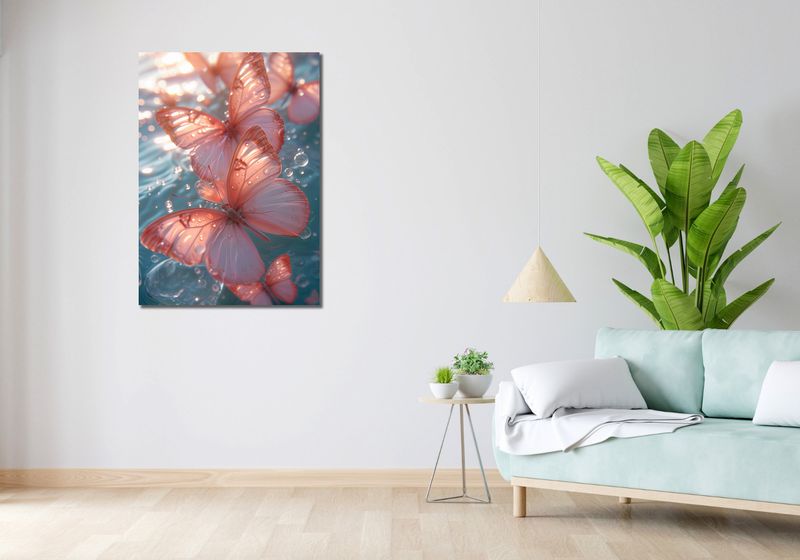 Obraz 70x100cm Świetliste Motyle zdjęcie 2