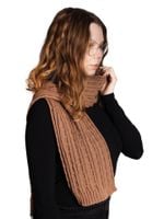 Szalik zimowy damski długi brązowy Uniwersalny YOCLUB