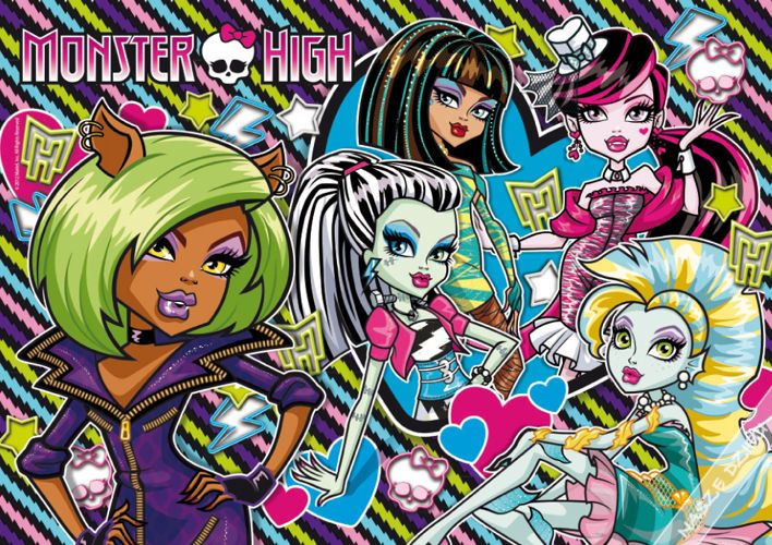 CLEMENTONI 27816 Puzzle 104el. MONSTER HIGH zdjęcie 2