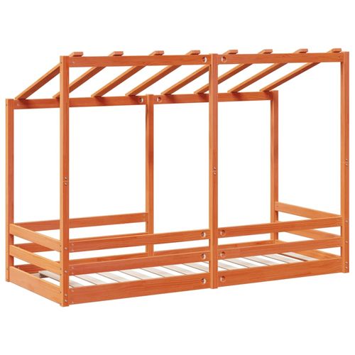 Rama łóżka dziecięcego z daszkiem, woskowy brąz, 90x190 cm na Arena.pl