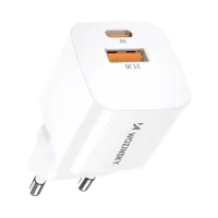 Ładowarka sieciowa Wozinsky CMWCW 20W USB-C / USB-A - biała