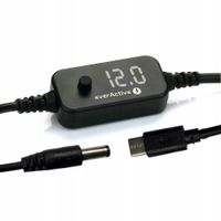 Selektor napięcia, kabel uniwersalny everActive USB-C PD - DC 5V, 9V, 12V,