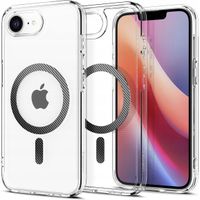 SPIGEN PRZEZROCZYSTE SZTYWNE ETUI CASE DO MAGSAFE NA IPHONE 16E CARBON
