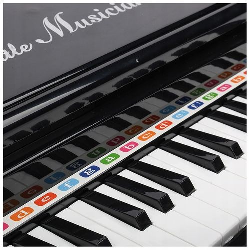 PIANINKO DLA DZIECI EDUKACYJNE ORGANKI NAUKA GRY MIKROFON PIANINO + TABORET na Arena.pl