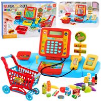 DLA DZIECI SUPERMARKETOWA KASA INTERAKTYWNA Z WÓZKIEM