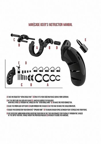 model 02 - chastity - 3.5"" - cock cage - black na Arena.pl