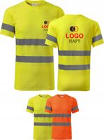 KOSZULKA ODBLASKOWA PROTECT z haftem logo firmy