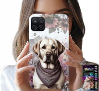 ETUI DO SAMSUNG A12 / M12 - PIESEK PIESKI HUSKY PSIE WZORY + SZKŁO