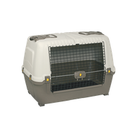 Transporter duży dla zwierząt SKUDO CAR 100 brązowy 99x60x68cm do 40 kg