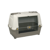 Transporter duży dla zwierząt SKUDO CAR 100 brązowy 99x60x68cm do 40 kg