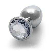 round gem butt plug - medium