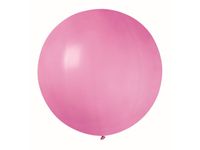 Balon lateksowy, pastelowy, różowy, 18 cali (45 cm), 2 szt. [balon na hel]