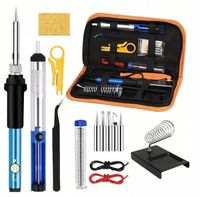 LUTOWNICA PRECYZYJNA KOLBOWA 60W ZESTAW + ETUI WALIZKA PODSTAWKA CYNA