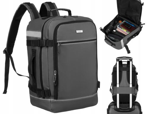 Plecak podróżny kabinowy podręczny pojemny do samolotu Wizzair 40x25x20 na Arena.pl