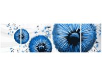 90CM 80 OBRAZ 3 ELEM NIEBIESKIE DMUCHAWCE ŚCIENNY