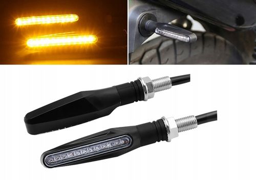 4x KIERUNKOWSKAZY 12 LED MOTOCYKL QUAD MIGACZ KIERUNKI DYNAMICZNE PŁYWAJĄCE na Arena.pl