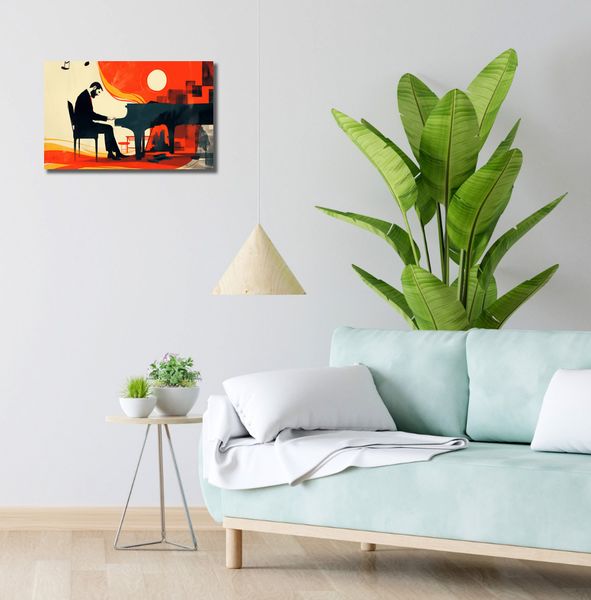 Obraz 50x30cm Pianista zdjęcie 2