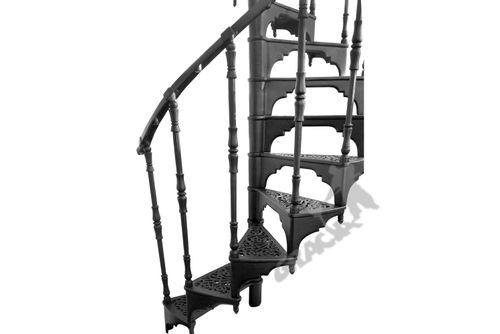 SCHODY KRĘCONE FI 1,22 M - WZÓR NR 1 - 1 TRALKA NA STOPNIU ŻELIWNE na Arena.pl