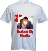 FOTO KOSZULKA Z WŁASNYM napisem NADRUKIEM ZDJĘCIEM