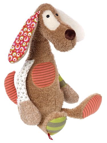 SIGIKID Brązowy pies 40 cm Patchwork Sweety na Arena.pl