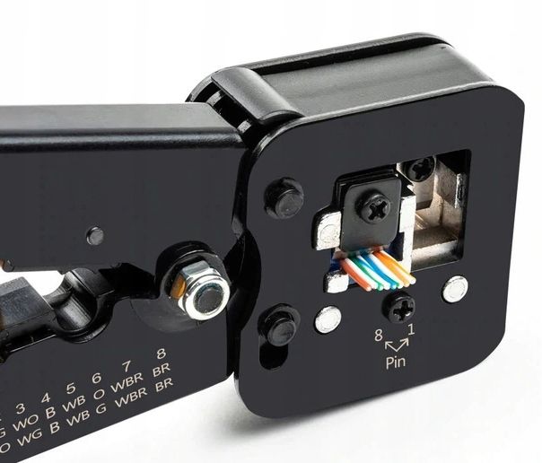 Zaciskarka 6P 8P wtyków przelotowych RJ45 PRASKA zdjęcie 3