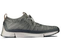 Clarks Półbuty męskie - Tri Native lekkie - rozmiar 40 - szare materiałowe