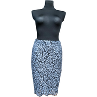 Spódnica Midi Wygodna Stylowa Wytrzymała Biały Rozmiar XS