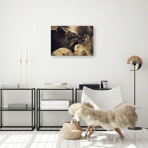 Plakat, Pantera z motylem 60x40 na Arena.pl