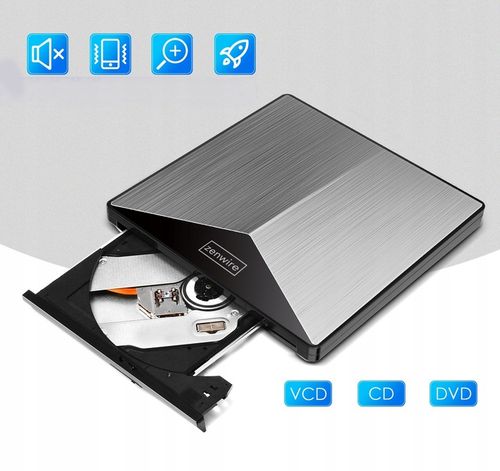 Zewnętrzny Napęd Odtwarzacz DVD CD USB-C 3.0 Nagrywarka do Laptopa Komputer na Arena.pl