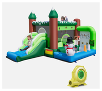 Dmuchany zimowy zamek dla dzieci lodowy zamek bałwanek