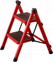 Magazynowa Drabina Składana Taboret Składany 2w1 Drabinka Aluminiowa Mocna