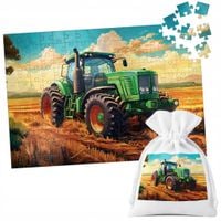 PUZZLE TRADYCYJNE - TRAKTOR CIĄGNIK POLE GOSPODARSTWO ROLNIK - 120 el