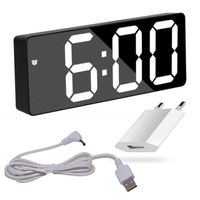 ELEKTRONICZNY ZEGAREK BUDZIK Z CZUJNIKIEM DŹWIĘKU