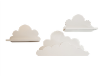 Półka Chmurka zestaw 3 sztuki Venezia - Prestige wisząca na ścianę