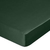 Prześcieradło z gumką satyna NOVA 100x200 + 25cm zielone