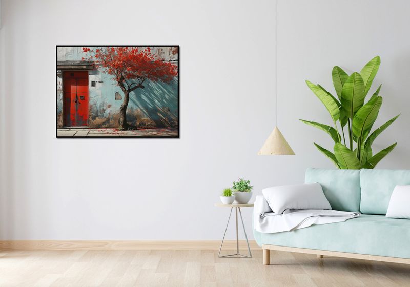 Plakat 100x75cm Widok Na Dawne zdjęcie 4