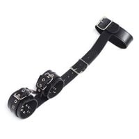 easy back cuffs+collar restraint (nero)