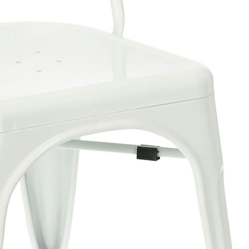 Krzesło Paris białe inspirowane Tolix na Arena.pl