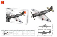 DUŻY ZESTAW KLOCKÓW MILITARNY SAMOLOT