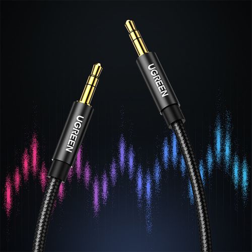 kabel przewód audio 2x mini jack 3.5mm 2m czarny na Arena.pl