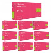 Rękawice Nitrylowe 100 szt. 7-S Nitrylex Magenta - 10 szt.