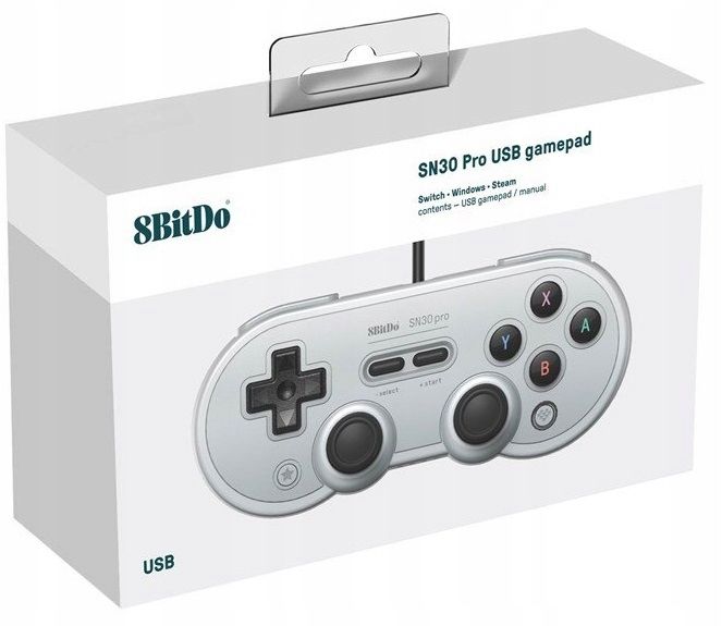 Kontroler przewodowy 8BITDO SN30 Pro Szary zdjęcie 2