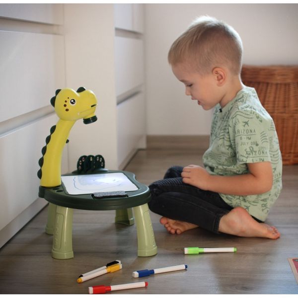 WOOPIE Tablica do Rysowania Projektor Dinozaur 24 Wzory + 2 Gry zdjęcie 17