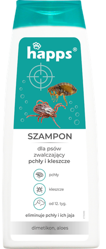 happs - szampon dla psów na pchły i kleszcze 250ml na Arena.pl