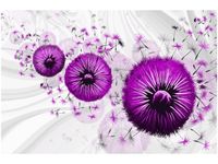 100 70CM OBRAZ PŁÓTNO FIOLETOWE DMUCHAWCE 4 PŁÓTNO RAMA