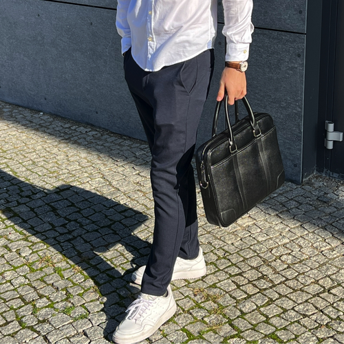 Torba Skórzana - Czarna na Arena.pl