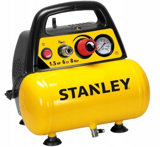 KOMPRESOR BEZOLEJOWY 6L 230V 8 BAR STANLEY zdjęcie 2