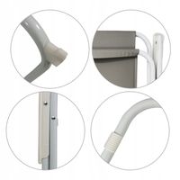 WYGODNE KRZESŁO OGRODOWE SKŁADANE TURYSTYCZNE ATENA PRO 83 cm SZARY