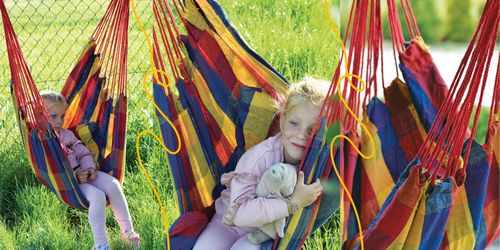 Hamak krzesło 100x100cm + poduszki na Arena.pl