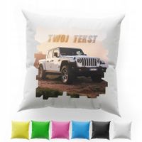 POSZEWKA Z NADRUKIEM BAWEŁNIANA 40x40CM - SAMOCHODY WYŚCIGI AUTO